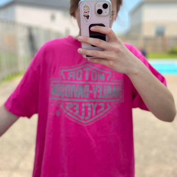 Pink Harley Davidson tee - Picture 2 of 5